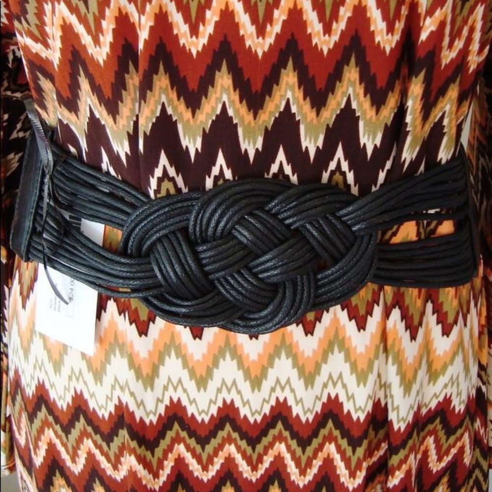NWT - Black Braided Belt